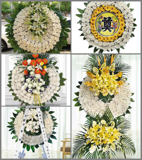 安徽蚌埠市怀远县龙亢镇三教村花圈速递